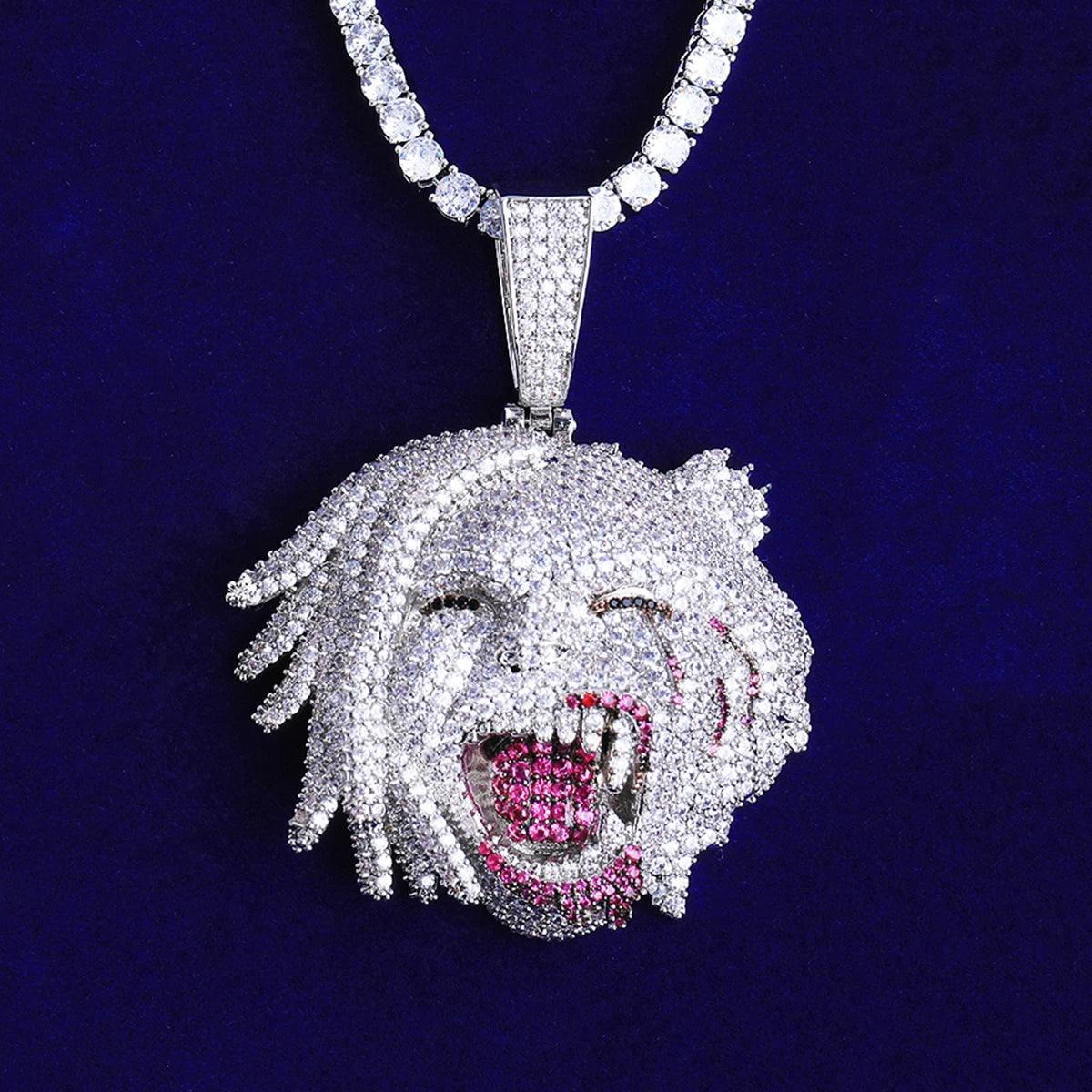 Man Beast | VVS Diamond CZ Iced Blinged Out Half Man Half Beast Hip Hop Pendant