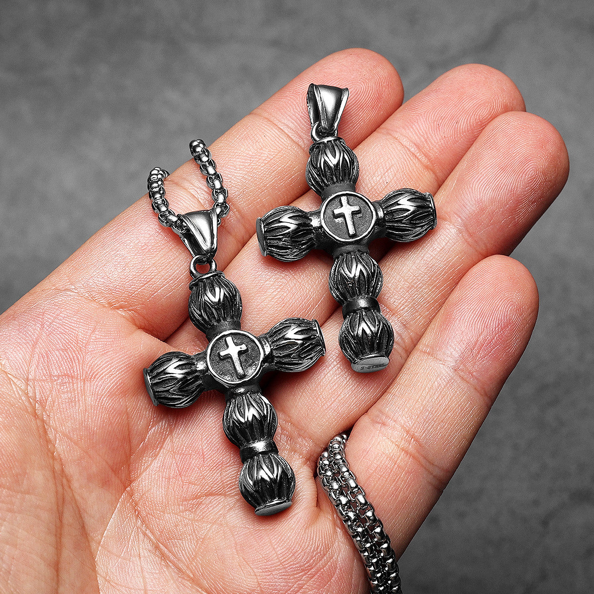 Circular Cross | 316L Solid Stainless Steel Designer Hip Hop Spiritual Cross Pendant