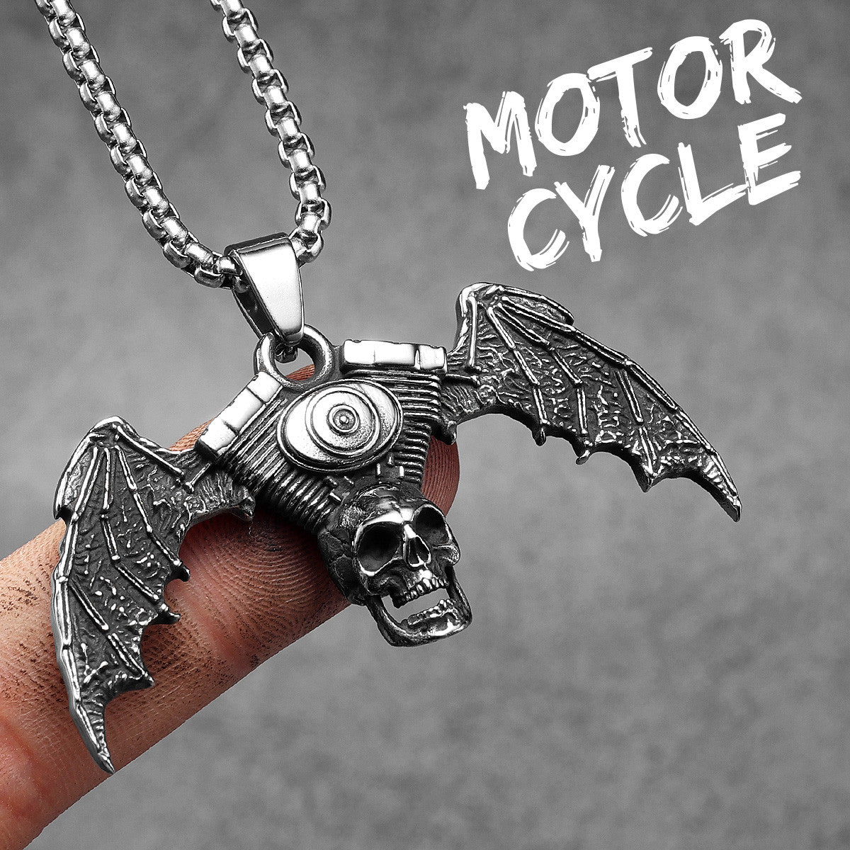 Biker Style Series | 316L Stainless Steel Motorcycle Series Pendant Chain Necklaces