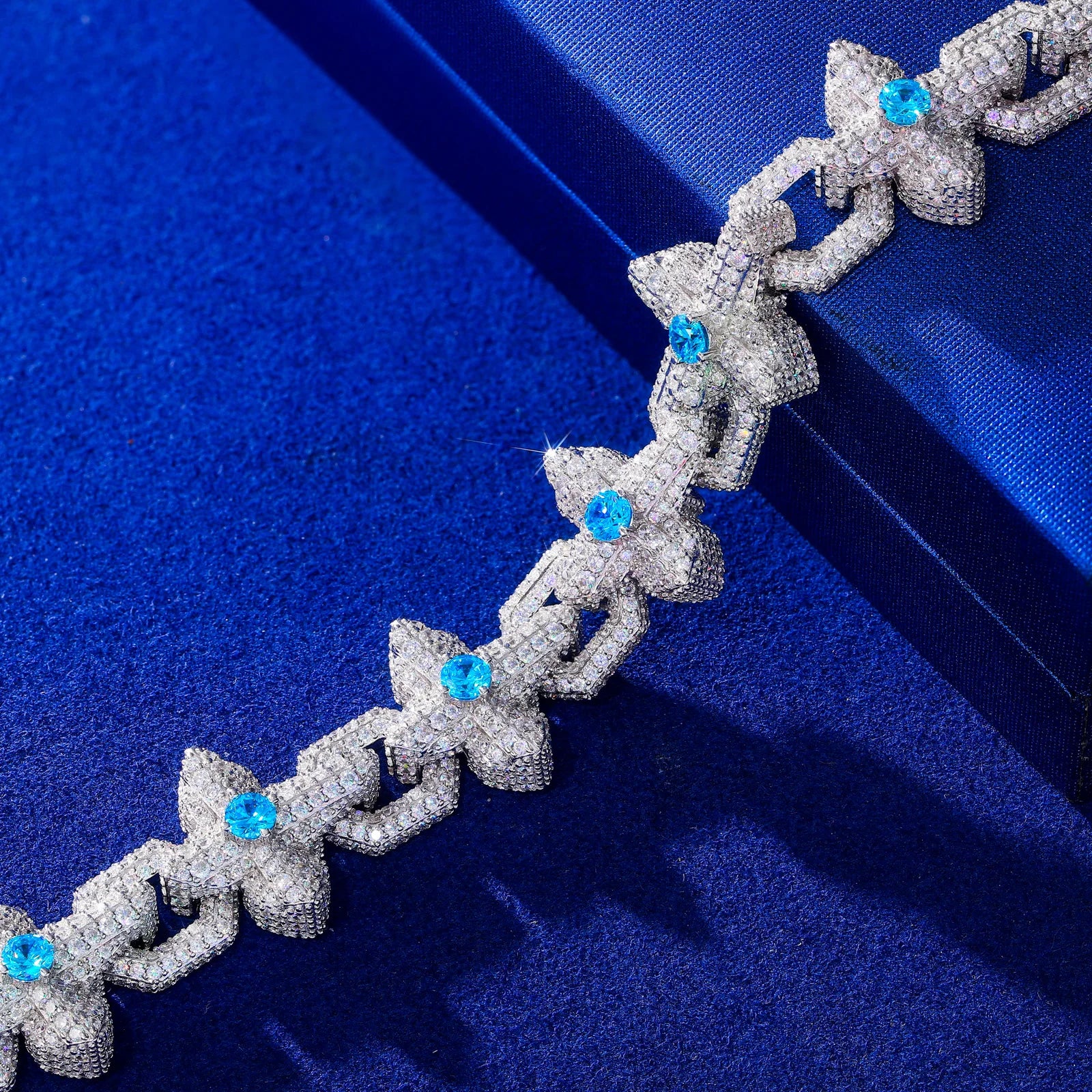 The North Star | 925 Sterling Silver Moissanite Diamond Iced Cross Luxury Hip Hop Bracelet