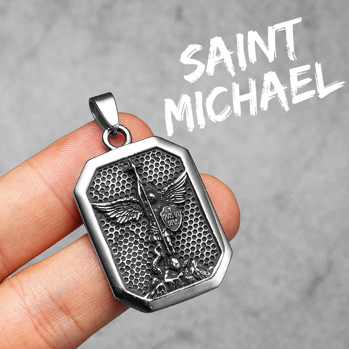 Divine Protection Collection | 316L No Fade Stainless Steel Arch Angel St.Michael Amulet