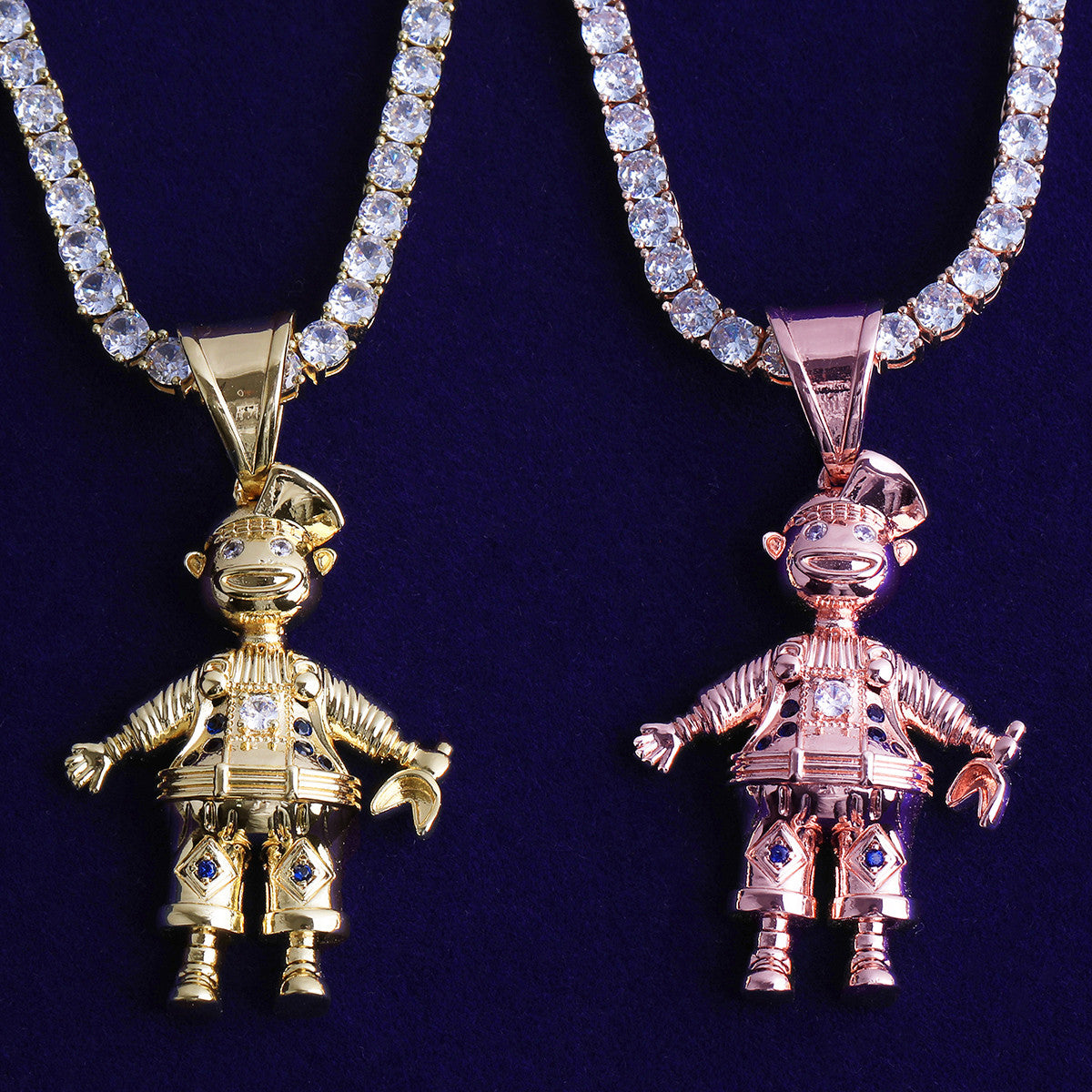 The Bot | VVS Diamond CZ Robot Boy Inspired Iced Blinged Out 3D Pendants