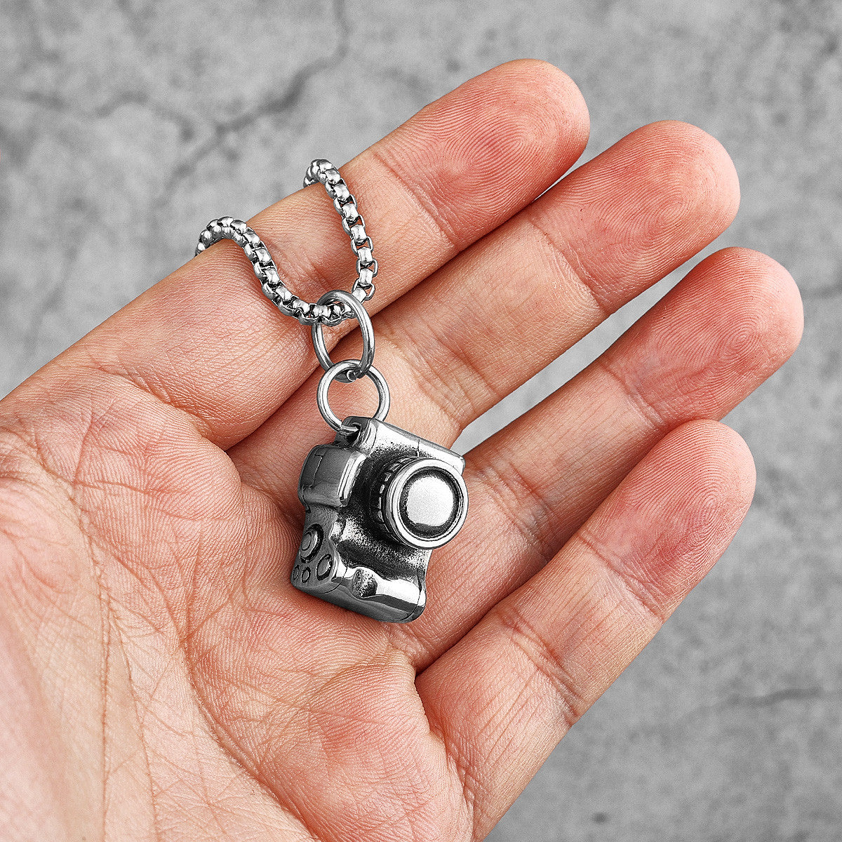 SLR Camera | 316L Stainless Steel Photographer Digital Camera Street Style Pendant