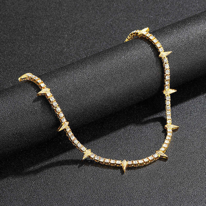 Iced Spike II | Hip Hop Street Wear Colorful Tennis Chain Necklace