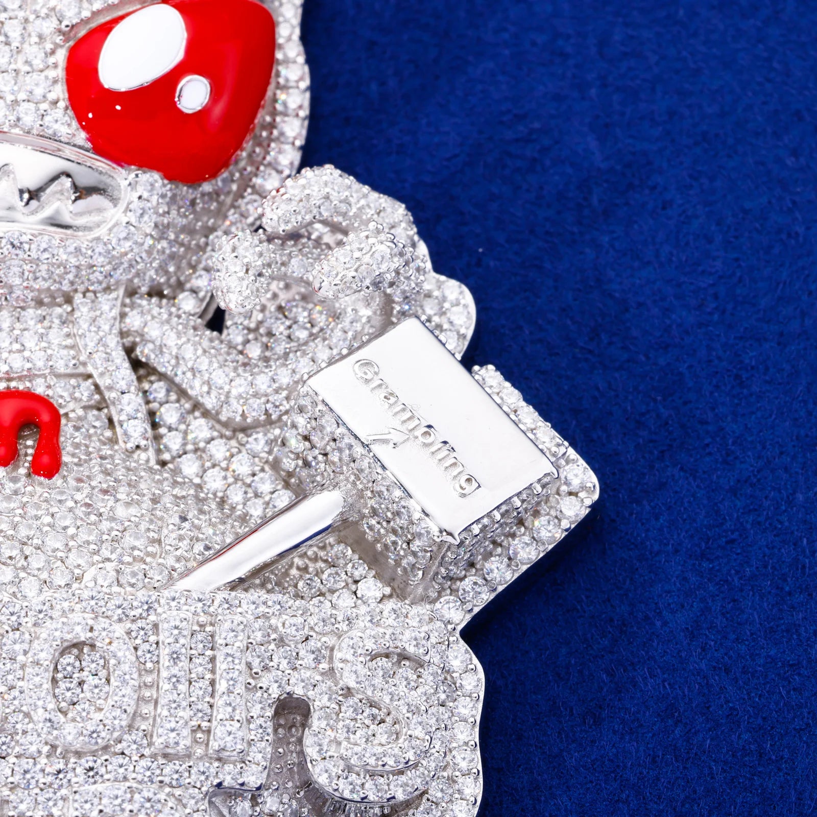 Bandbois WRLD | Custom VVS Moissanite Hip Hop 925 Solid Silver Blood Drip Pendant