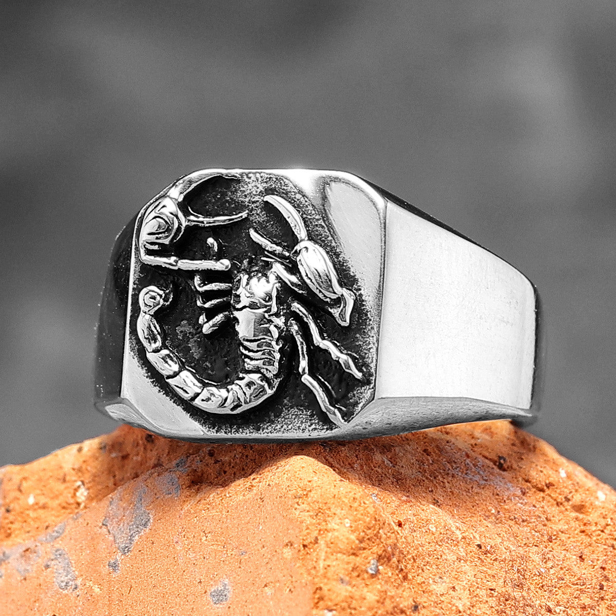 Scorpion | 14k Gold Over 316L No Fade Stainless Steel Street Wear Hip Hop Rings