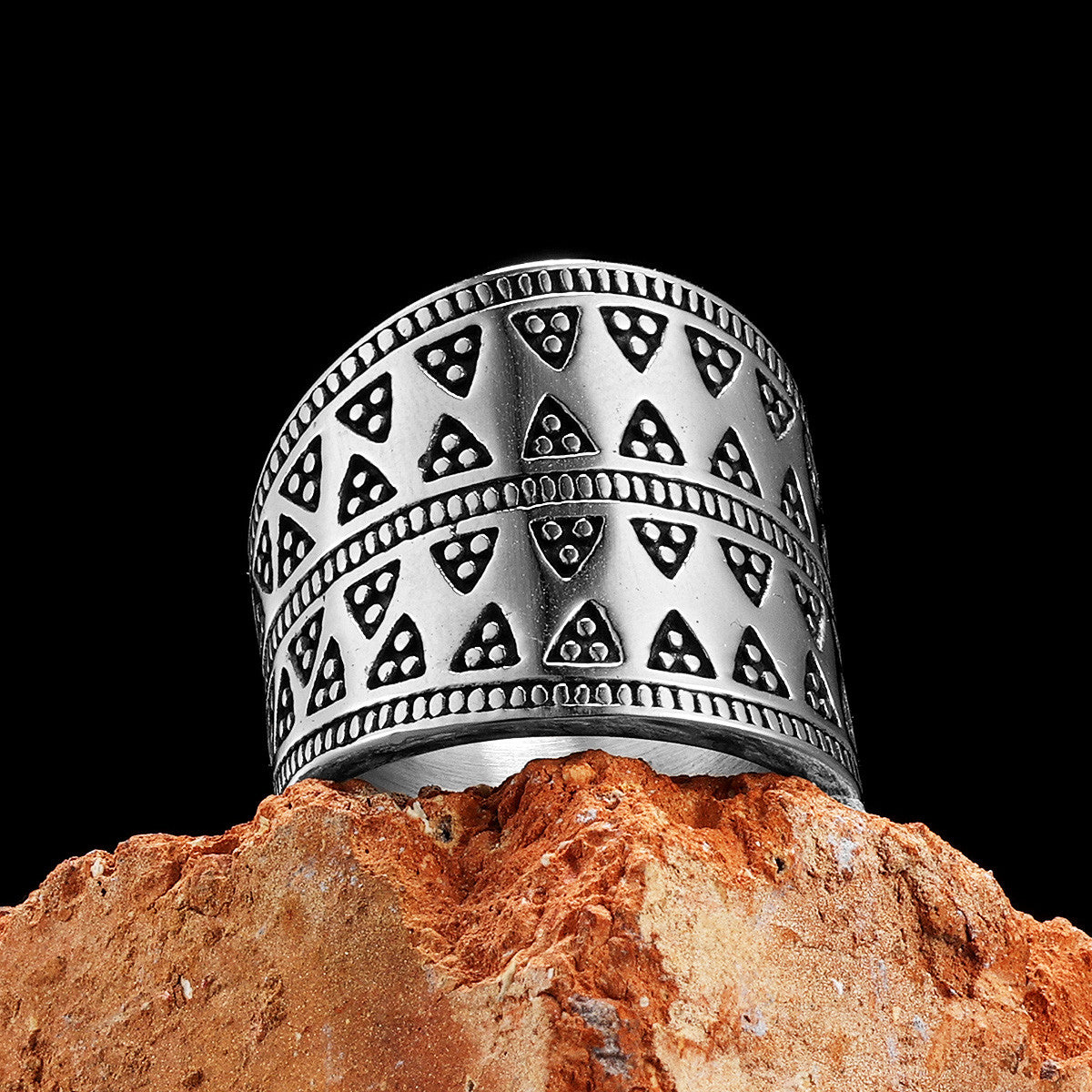 Aestheticism | No Fade Stainless Steel Street Wear Royal Prism Men's Rings