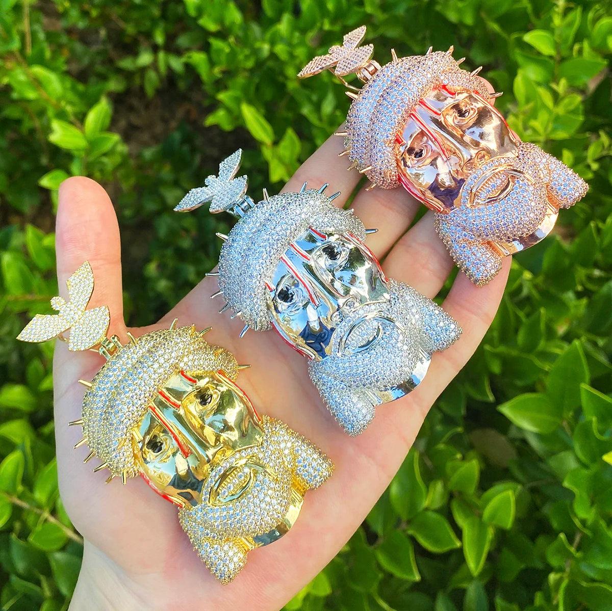 The Dove | VVS Diamond CZ Iced Blinged Out Jesus Piece Hip Hop Pendant