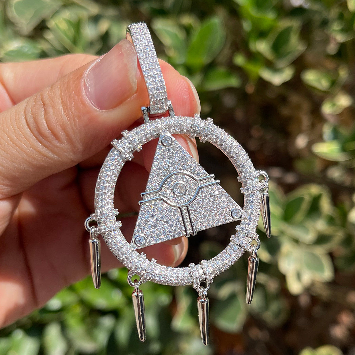 Millennium Wisdom Wheel | Pyramid All Seeing Eye Hip Hop Pendant