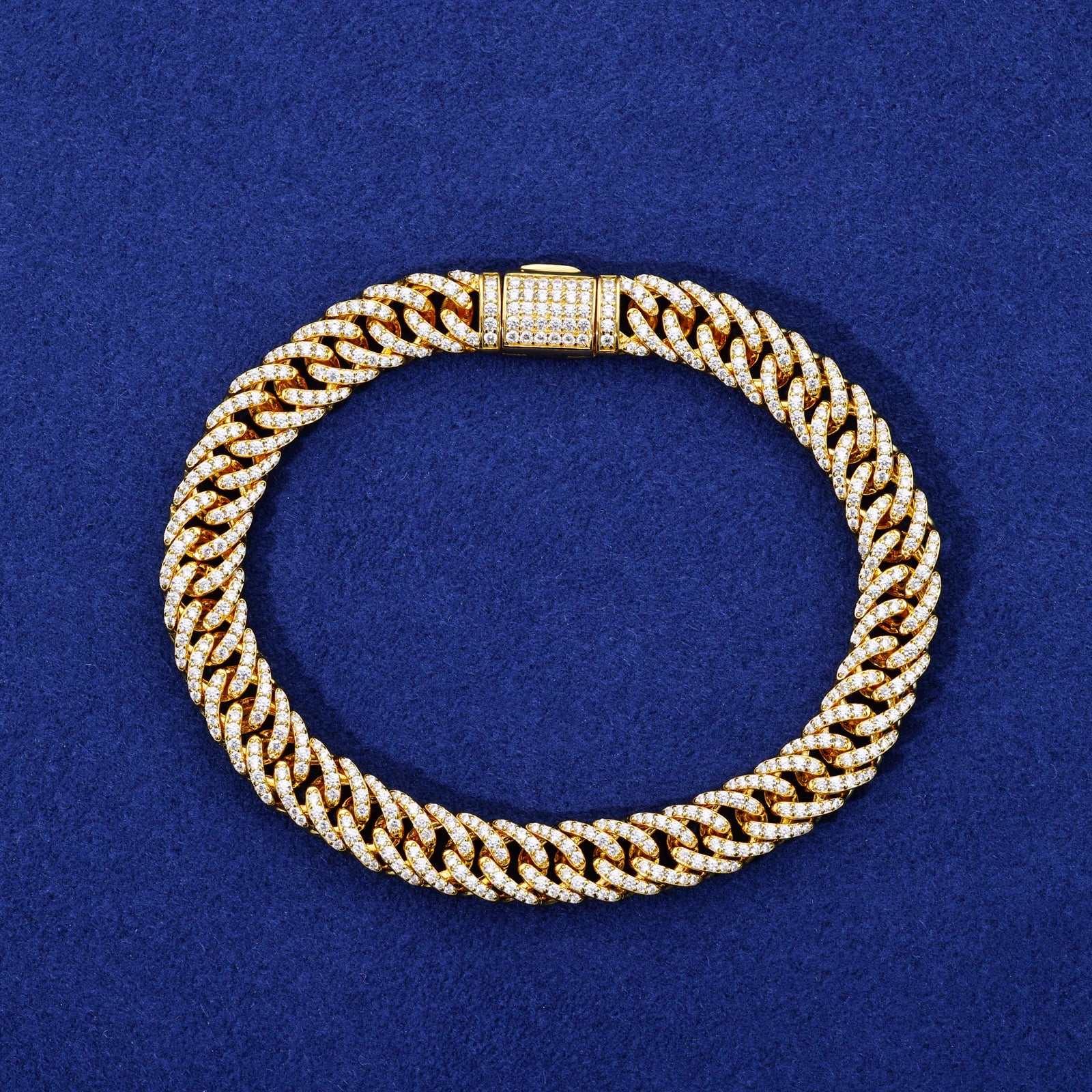 Starlight | VVS Moissanite Diamond Miami Cuban Link 925 Hip Hop Chain Bracelet Necklace