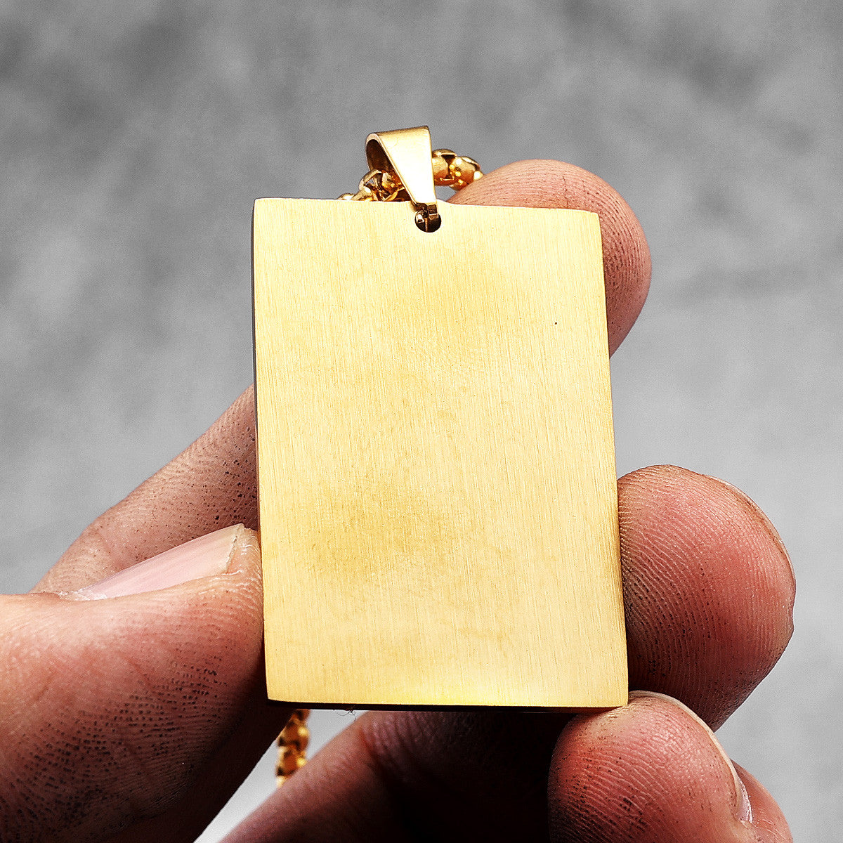 The Gambler ll | 18k Gold over No Fade Stainless Steel Poker King Spades Hearts Pendant