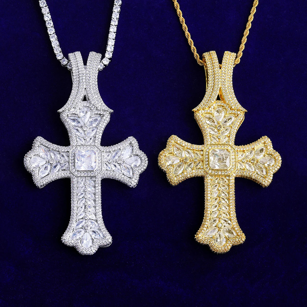 Royalty Kings | VVS Diamond CZ 5AA+ Luxury Royalty Hip Hop Cross Pendant