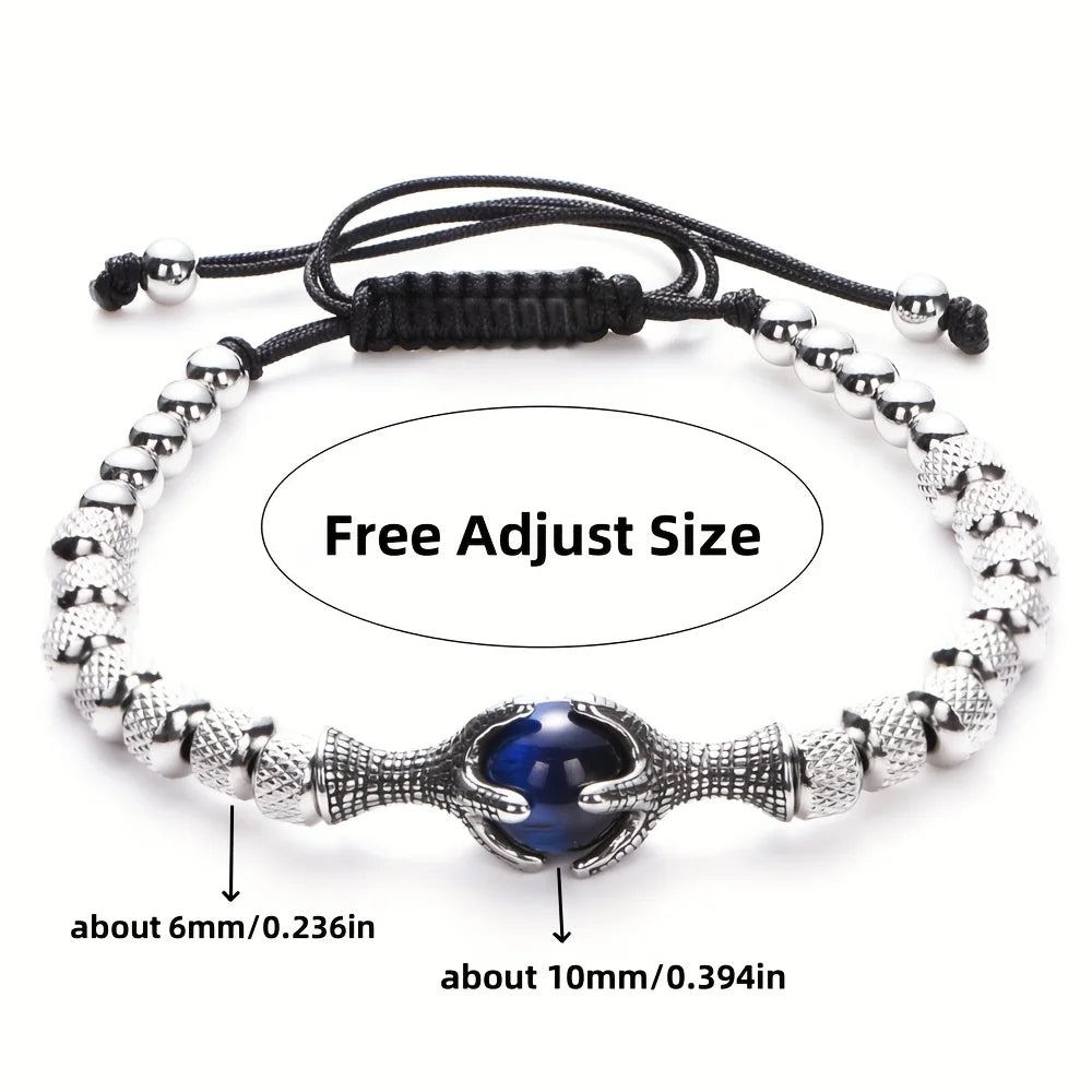 The Eagle's Claw | Natural Stone No Fade Stainless Steel Men's Luxury Bracelets