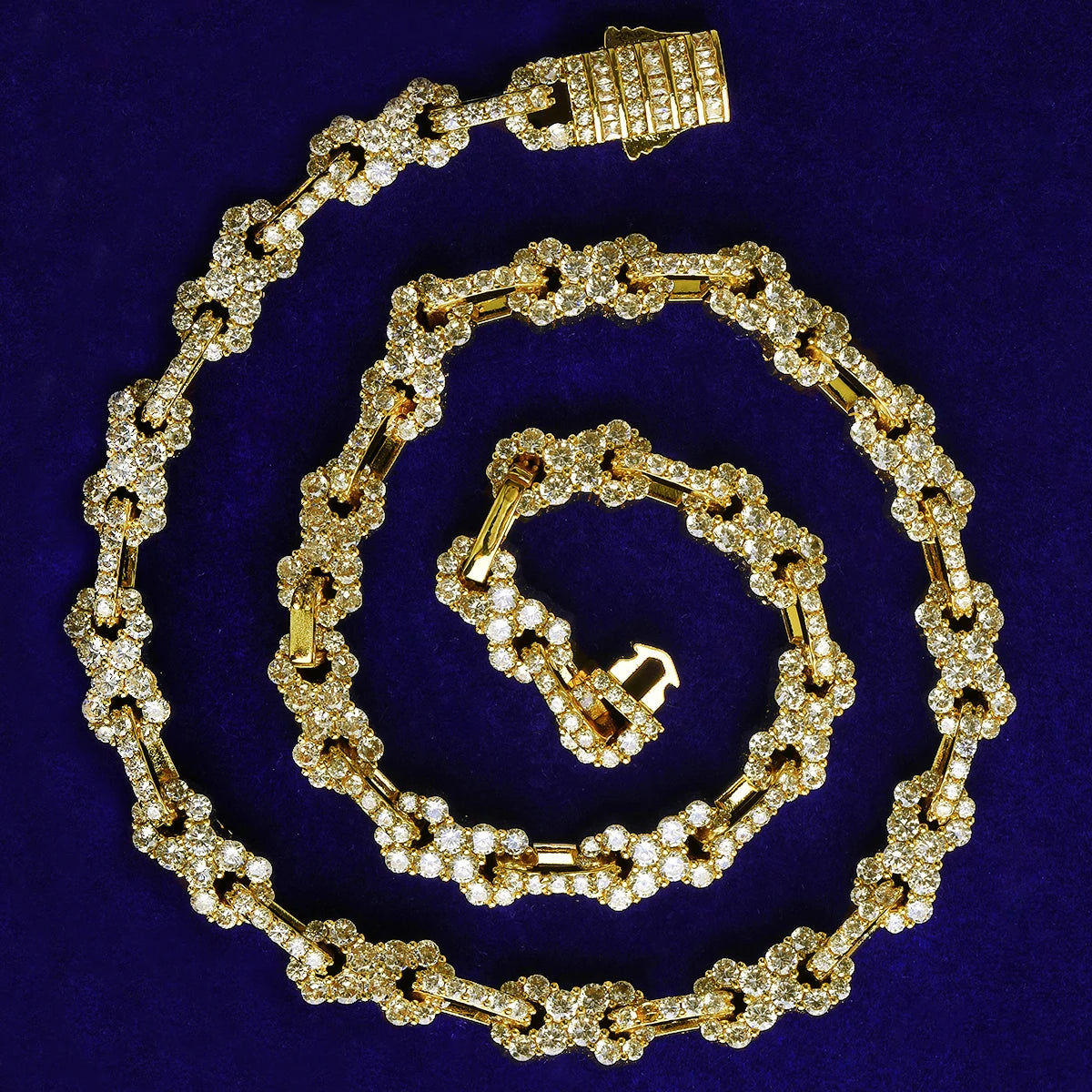 Infinite Cuban | Iced Blinged Out VVS Diamond CZ Infinity Cuban Link Chain Necklace