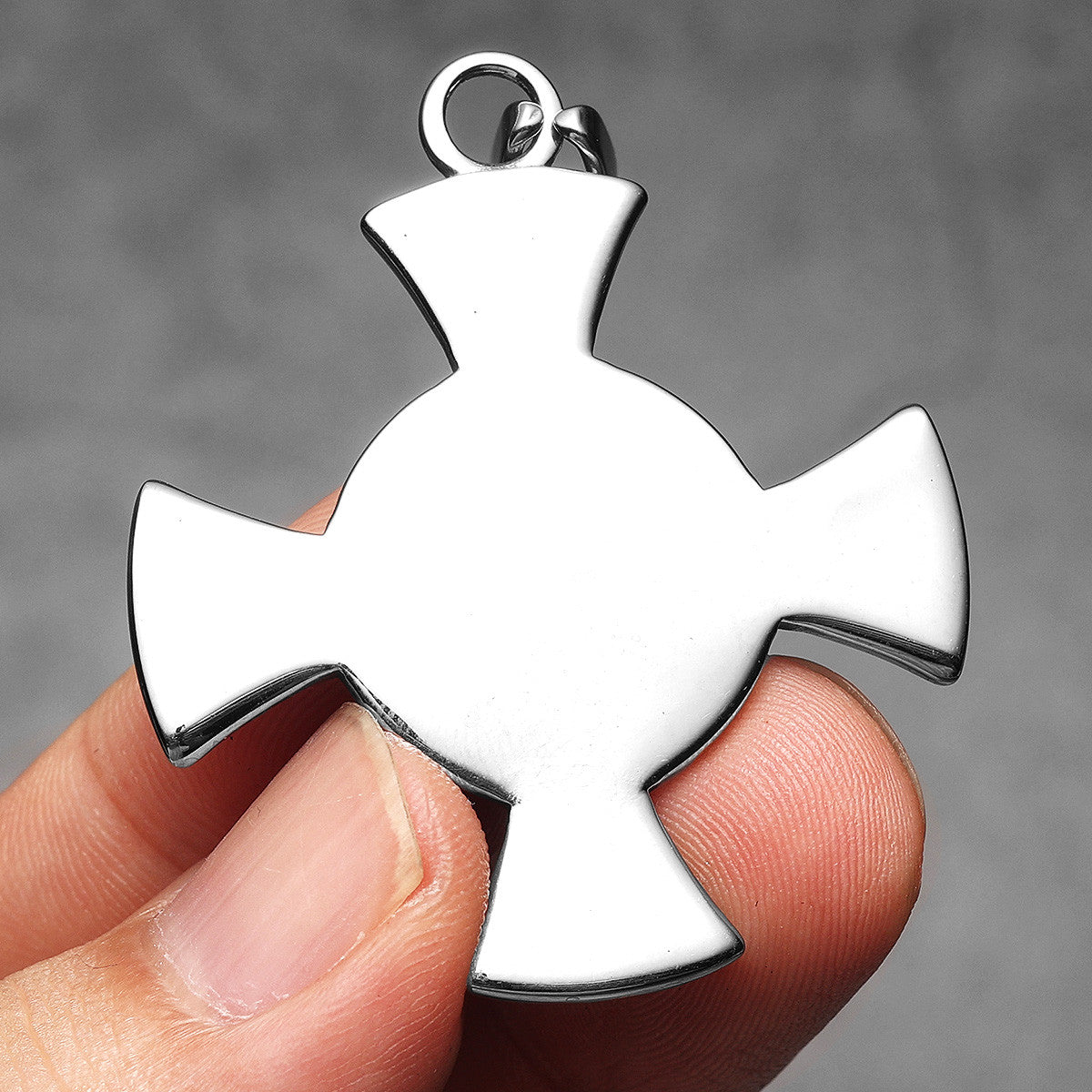 King I Am | Solid Stainless Steel JESUS Cross No Fade Street Wear Christian Pendant