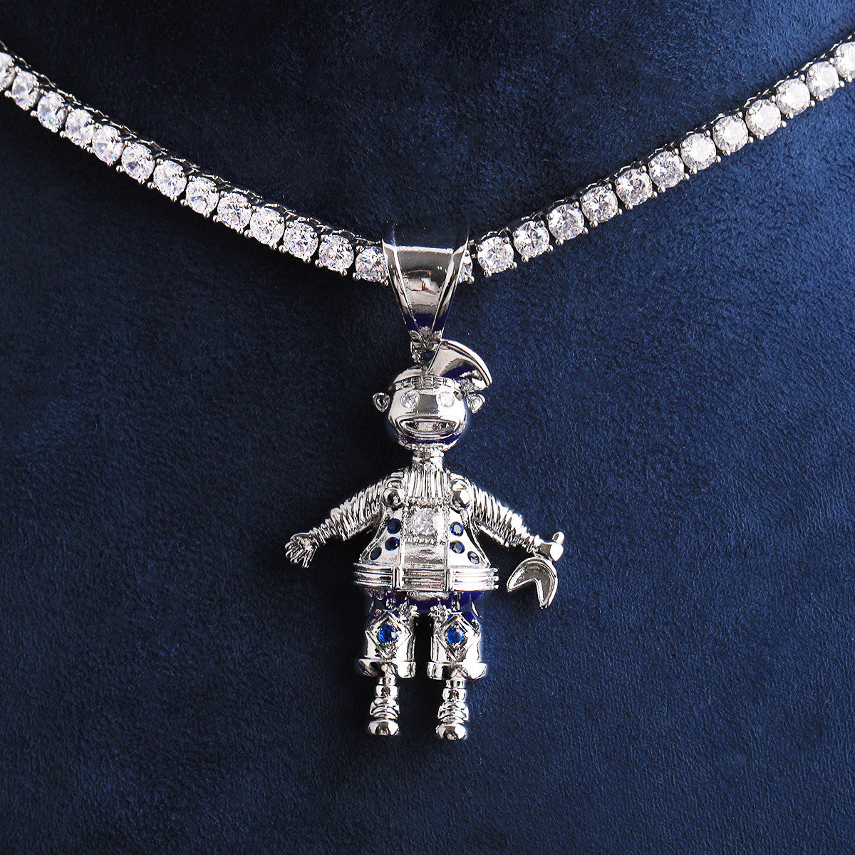 The Bot | VVS Diamond CZ Robot Boy Inspired Iced Blinged Out 3D Pendants
