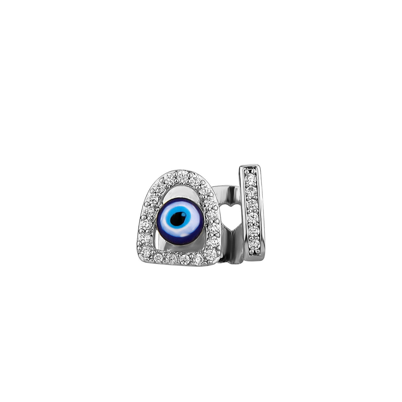 Devils Eye | VVS Diamond CZ Stone All Seeing Eye Hip Hop Mouth Tooth Bling Grillz