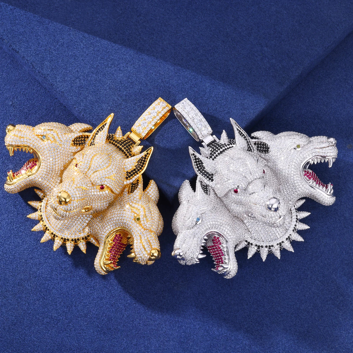 The Hell Hound | Cerberus Different Animal Same Beast Luxury Iced Hip Hop Pendant