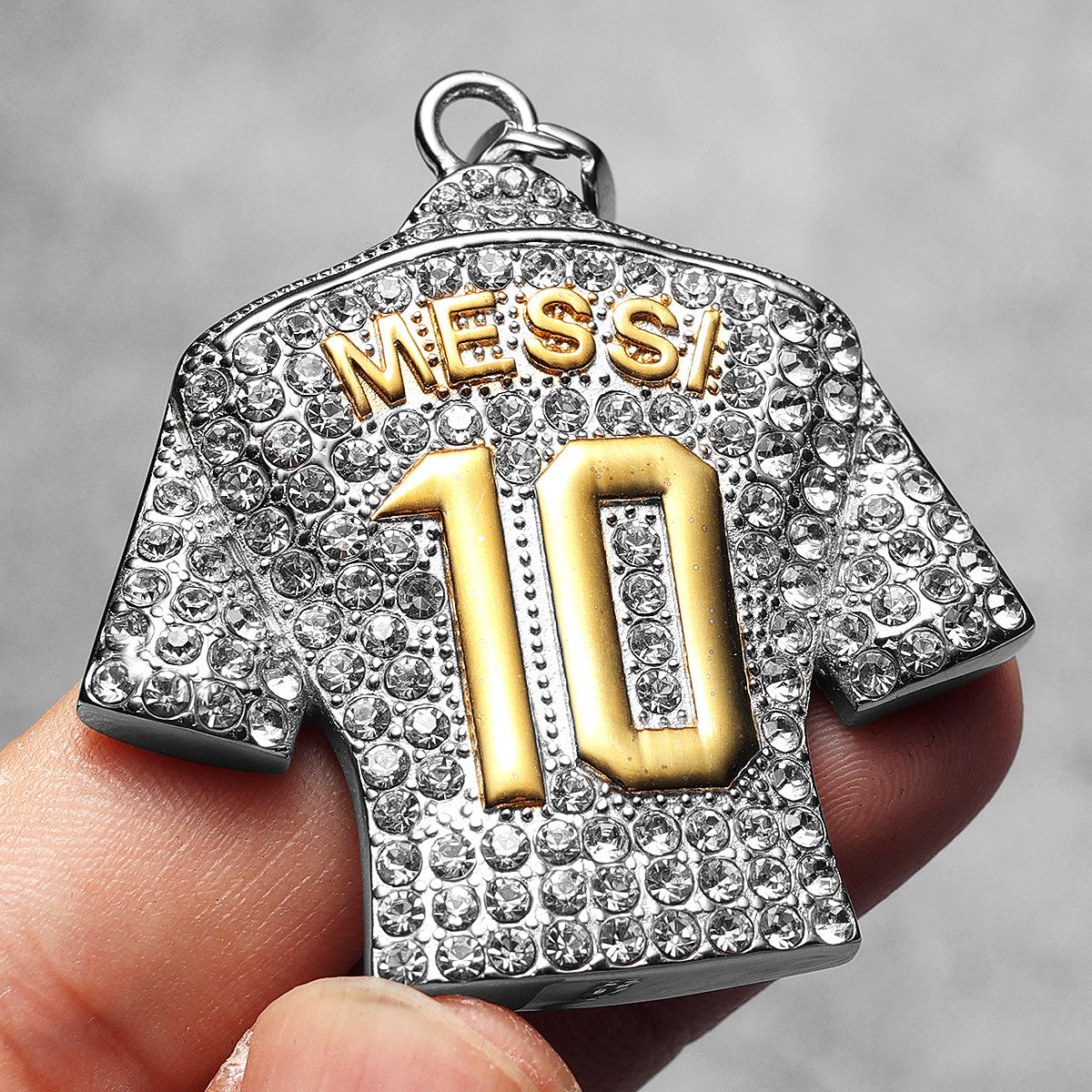 The Greats | Stainless Steel Football Jersey Messi Cristiano Ronaldo Neymar Mbappé Harland Pendants