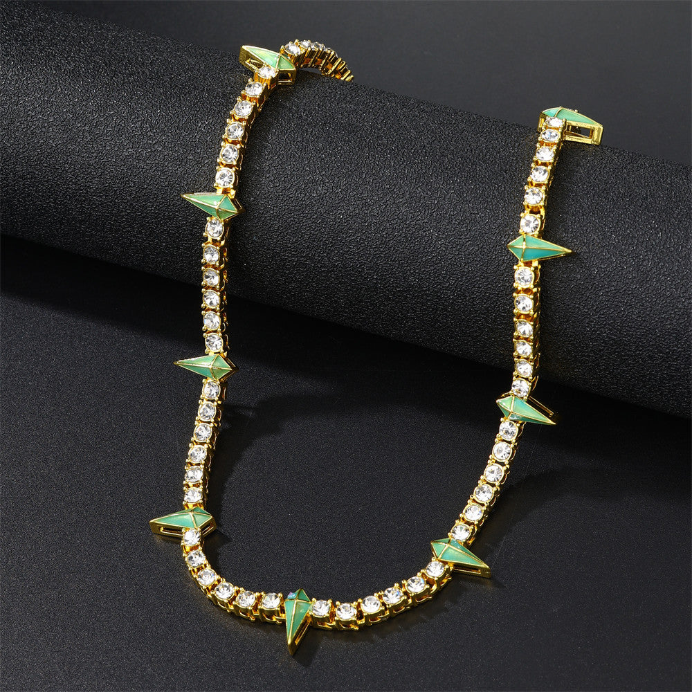 Iced Spike II | Hip Hop Street Wear Colorful Tennis Chain Necklace