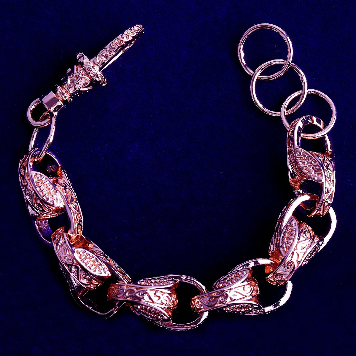 The Rebirth II | Tulip Ring 20mm Rolo Link Albert Clap Hip Hop Designer Bracelet