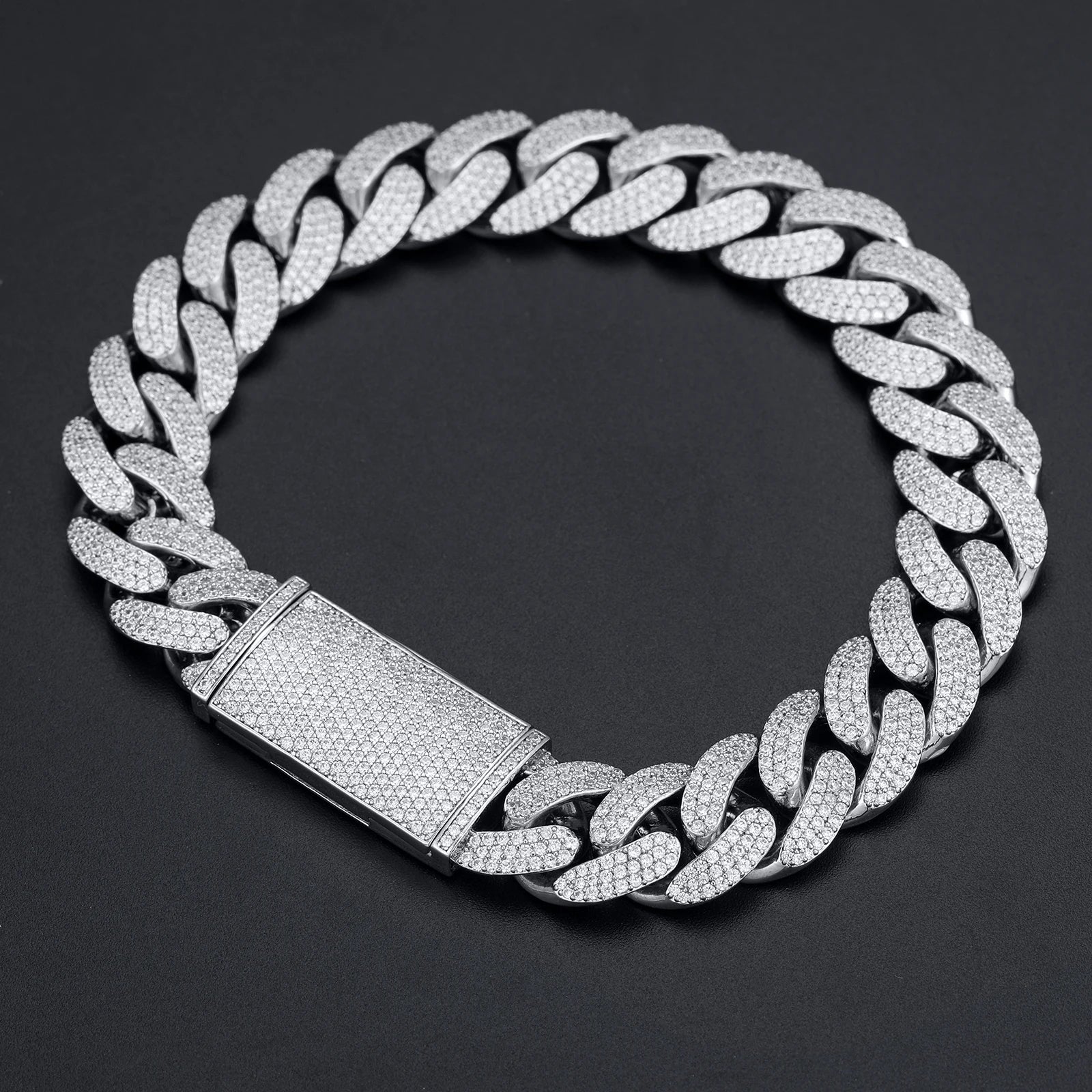 Cuban Luxury | 6mm -12mm Iced Blinged Out Moissanite Diamond 925 Silver Miami Cuban Link Chain