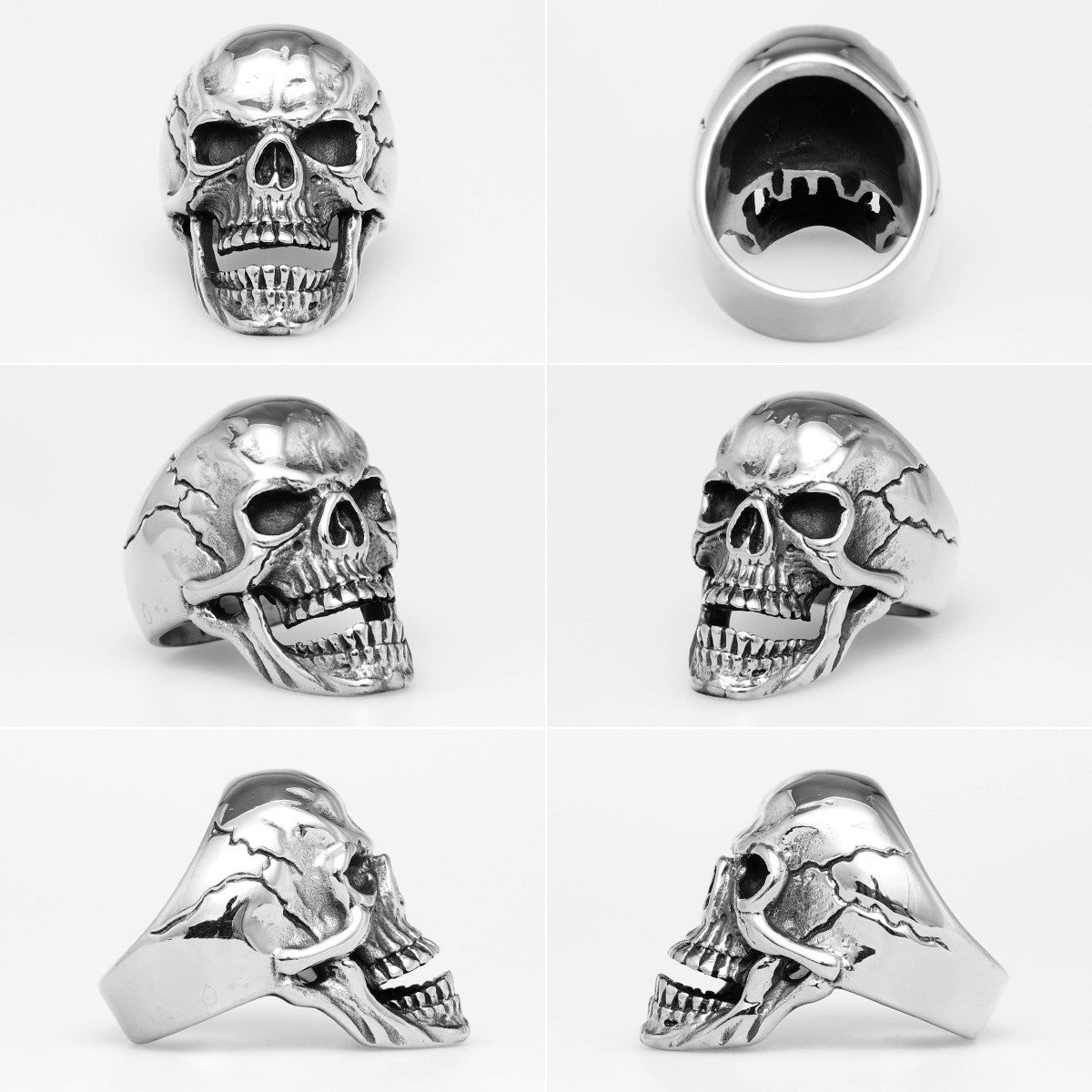 Broken Skull | Vintage Unique Personality Stainless Steel Street Style Hip Hop Rings