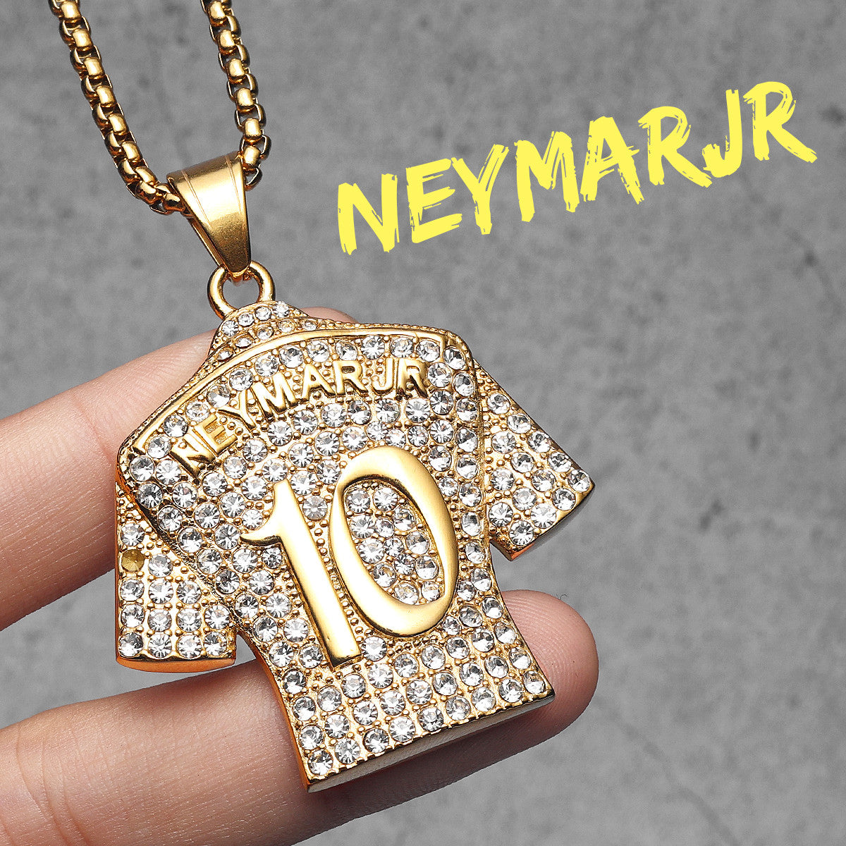 The Greats | Stainless Steel Football Jersey Messi Cristiano Ronaldo Neymar Mbappé Harland Pendants