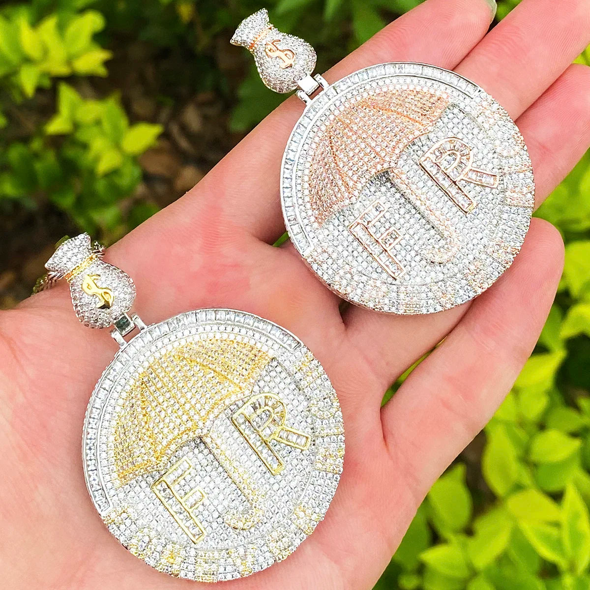 Forever Rich | 5AA+ Fully Jced Blinged Out Umbrella Hip Hop Pendant Chain