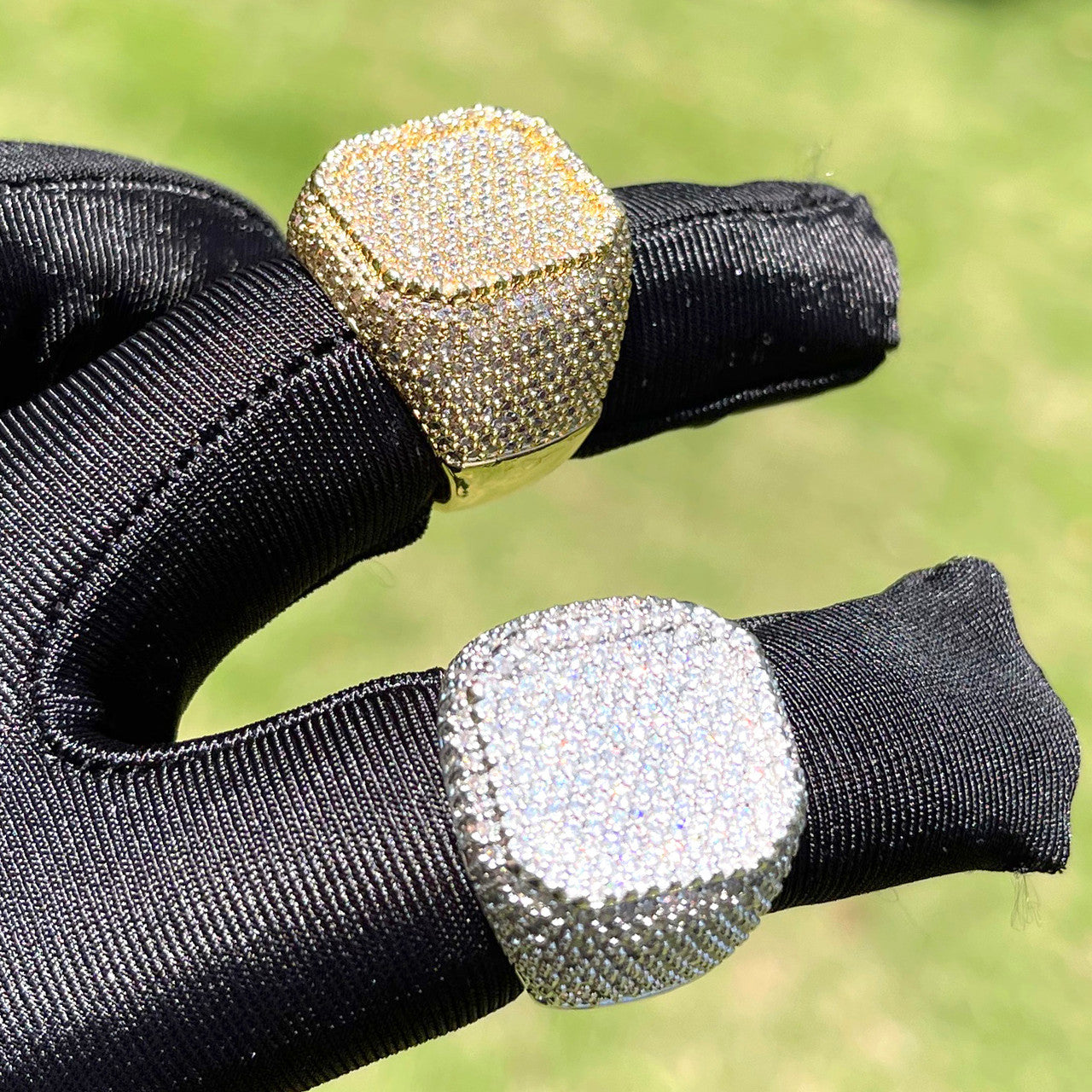 Deep Dish | VVS Diamond CZ  Hip Hop 4 Prong Set Iced Blinged Out Rings