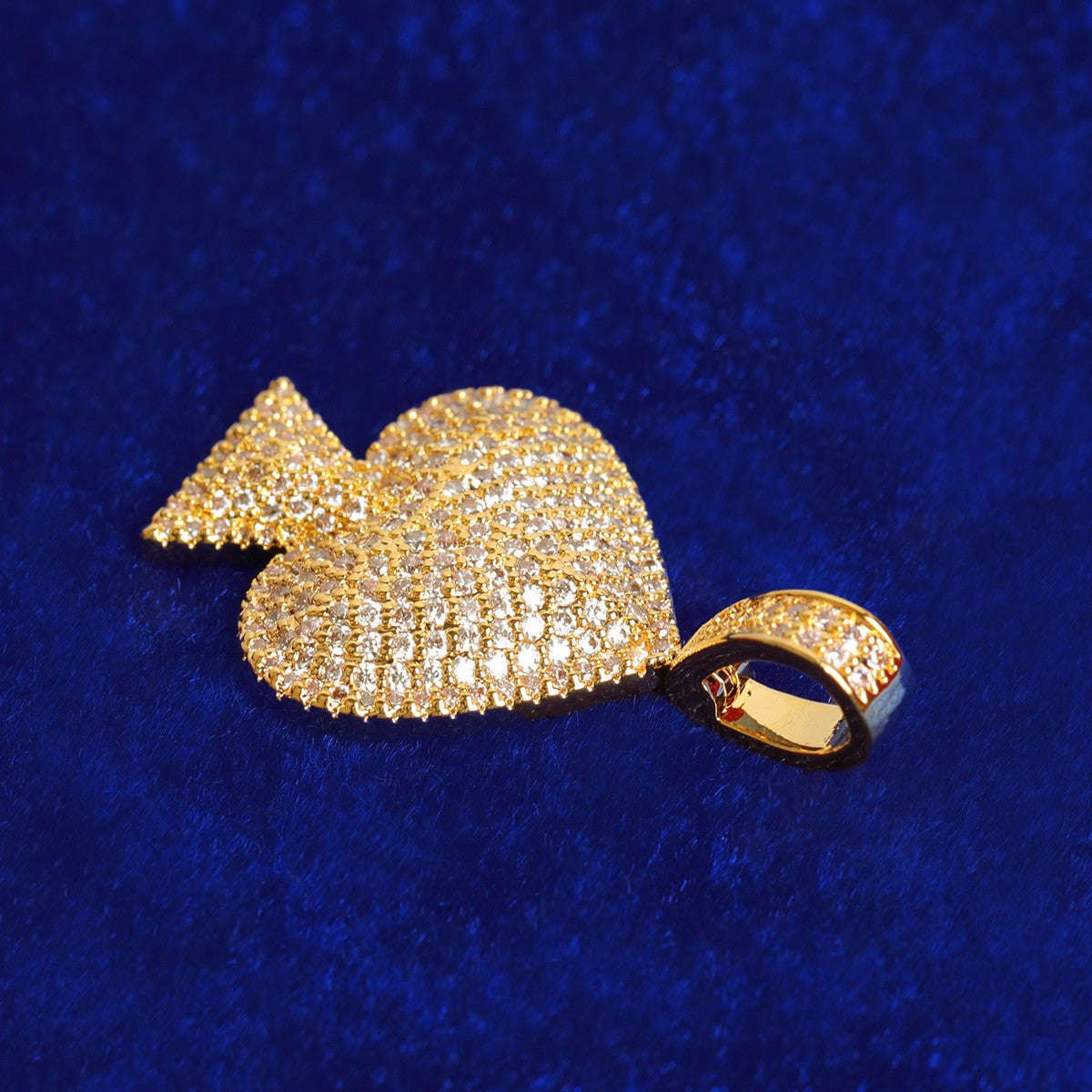 Ace Of Spades | VVS Diamond CZ Prong Set Iced Blinged Out Poker Pendant