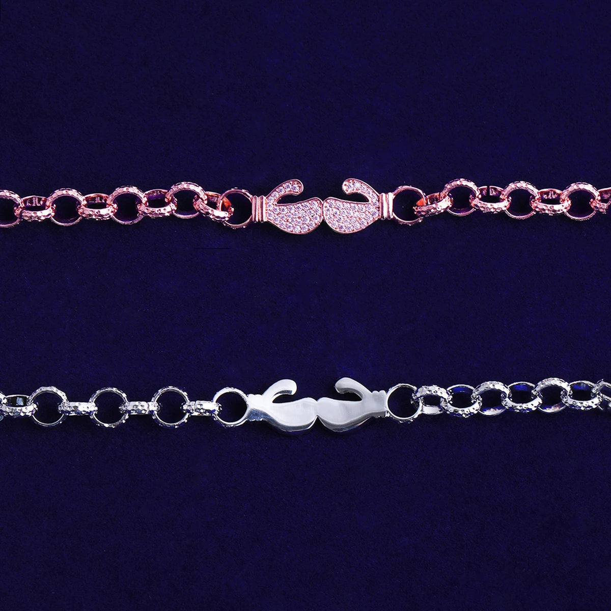 Get It On II | Iced Blinged Out Boxing Gloves Belcher Link Chain Bracelet