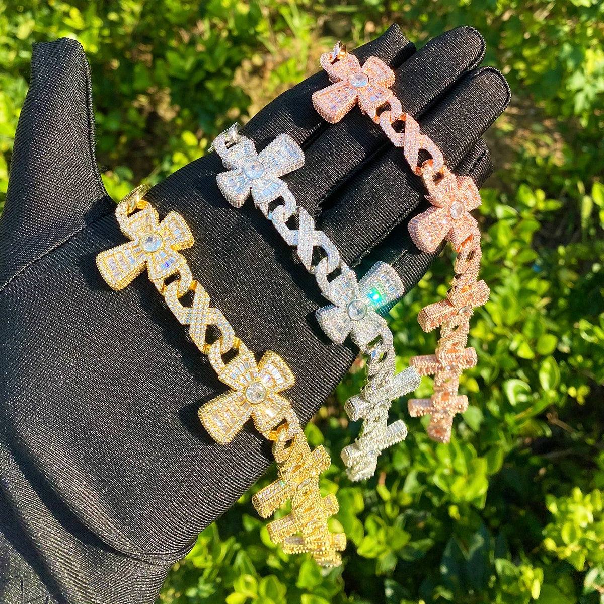 Eternal Cross | 5AA+ VVS Diamond CZ Infinity Link Hip Hop Cross Chain Necklace