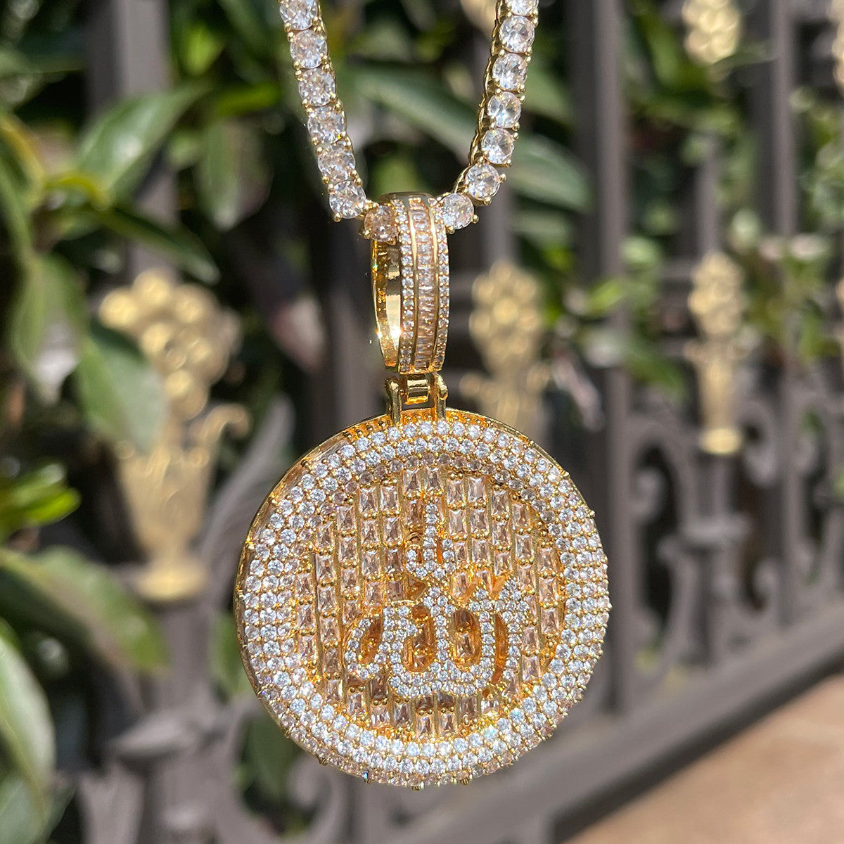 The Opulent Allah | VVS Diamond CZ Baguette Hip Hop Spiritual Pendant