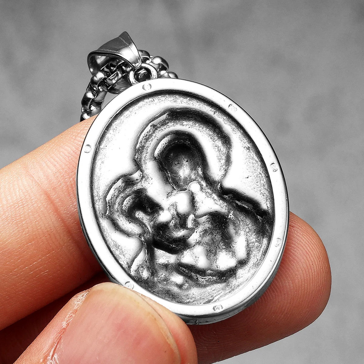 Virgin Mary Collection | 316L No Fade Stainless Steel Jesus Holy Child Pendant Series