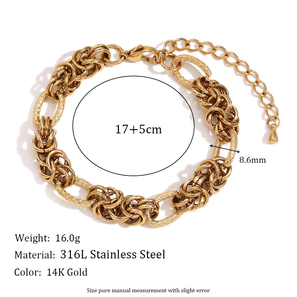 14k Gold Stainless Steel Waterproof 4/6/8/10mm Multi Size Stainless Steel Bow Tie Necklace