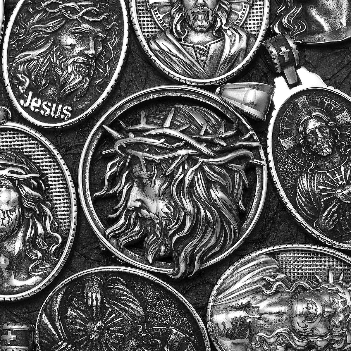 Jesus Heart Collection | 316L No Fade Stainless Steel Men's Spiritual Pendant Chain