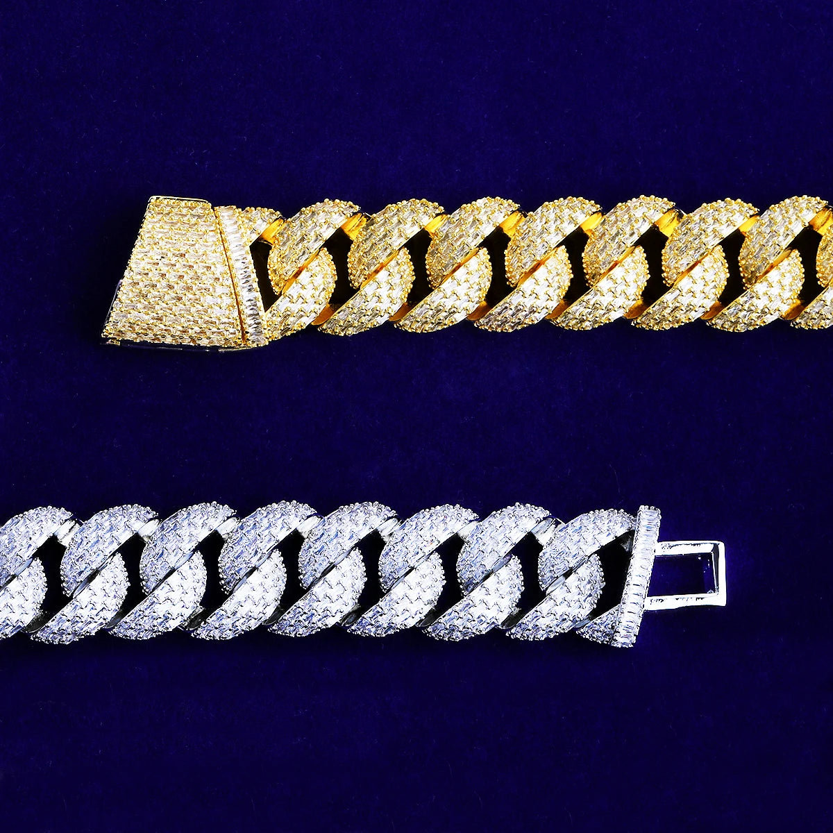 Baguette Street | VVS Diamond CZ Iced Bling Out Designer Cuban Link Chain Necklace