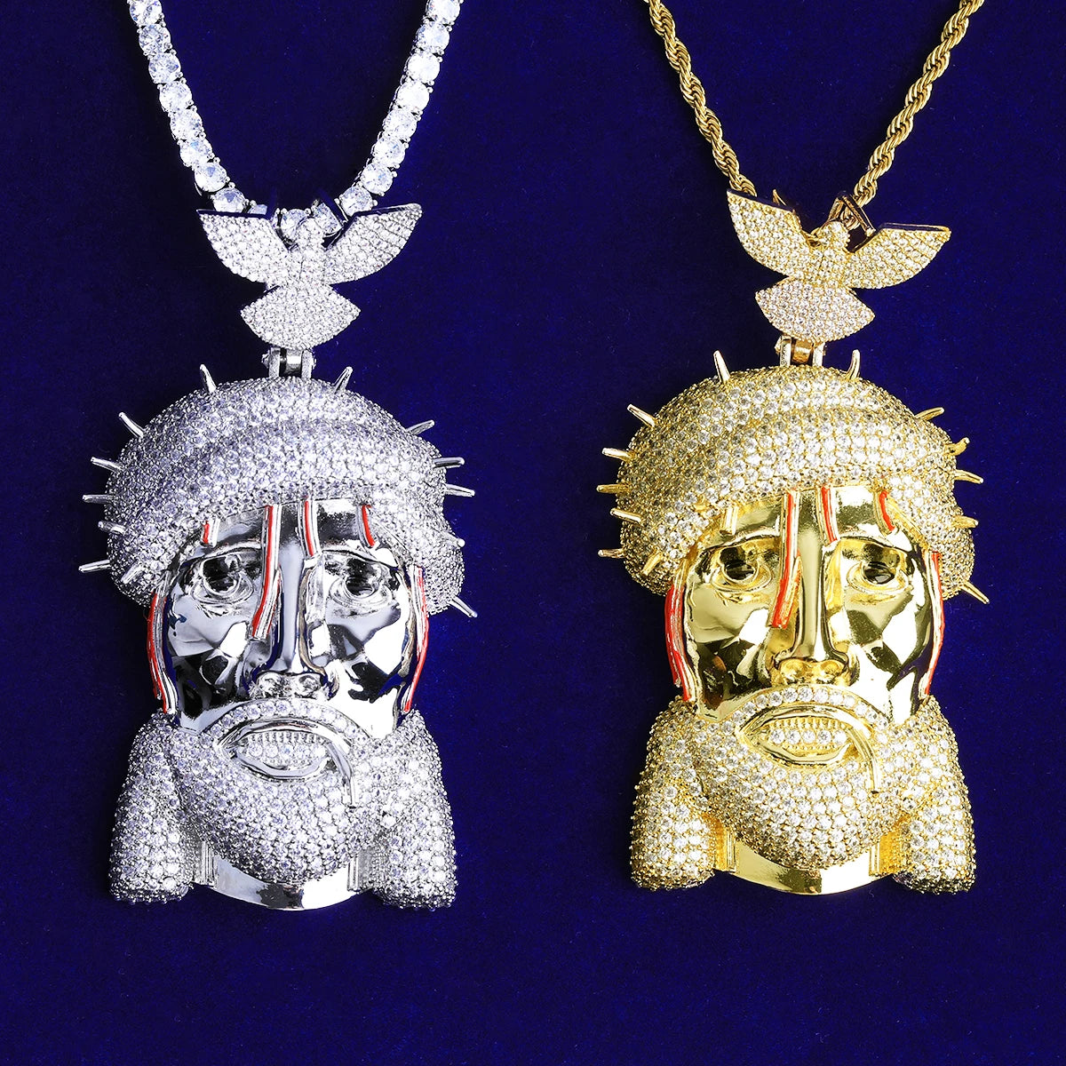 The Dove | VVS Diamond CZ Iced Blinged Out Jesus Piece Hip Hop Pendant