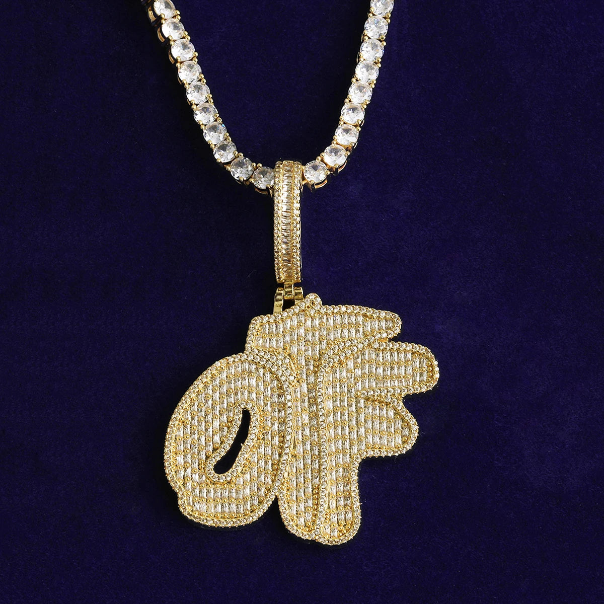 OTF | VVS 5AA+ Diamond CZ Only The Family Hip Hop Pendant Chain