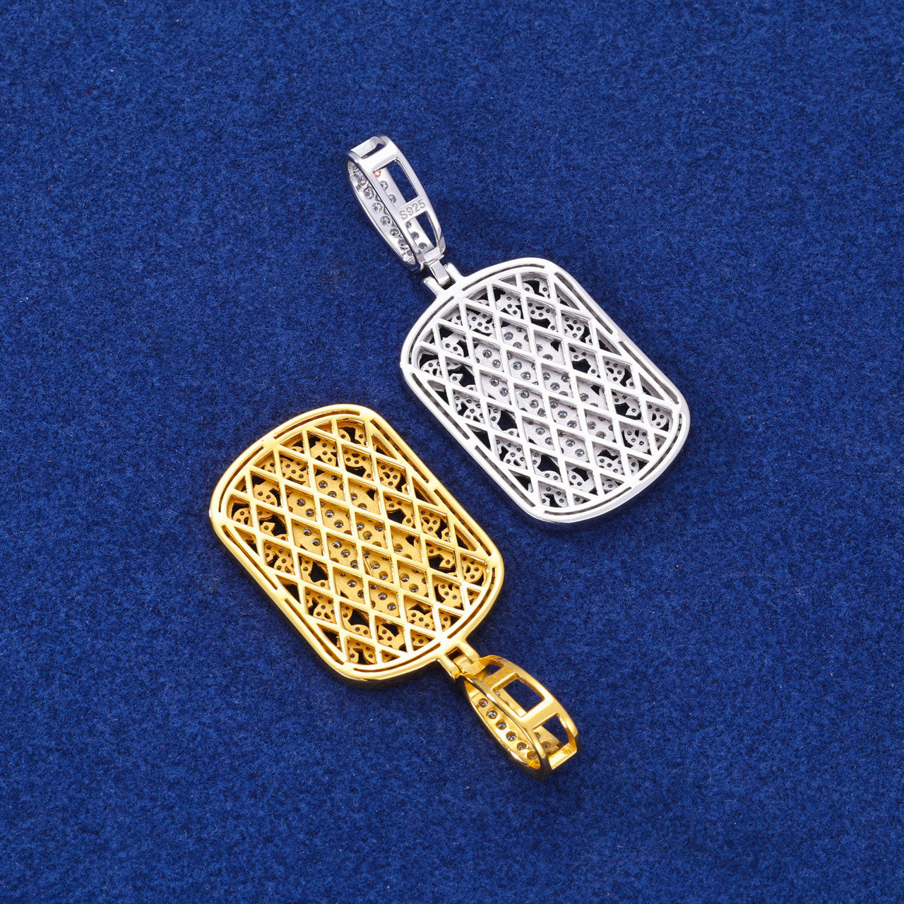 Dem Diamond Boys | Solid Silver Moissanite Diamond Dollar Sign Tag Hip Hop Pendants