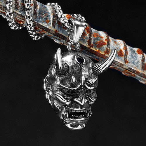 Prajna | Men's Stainless Steel Devil Horns Street Wear Pendant