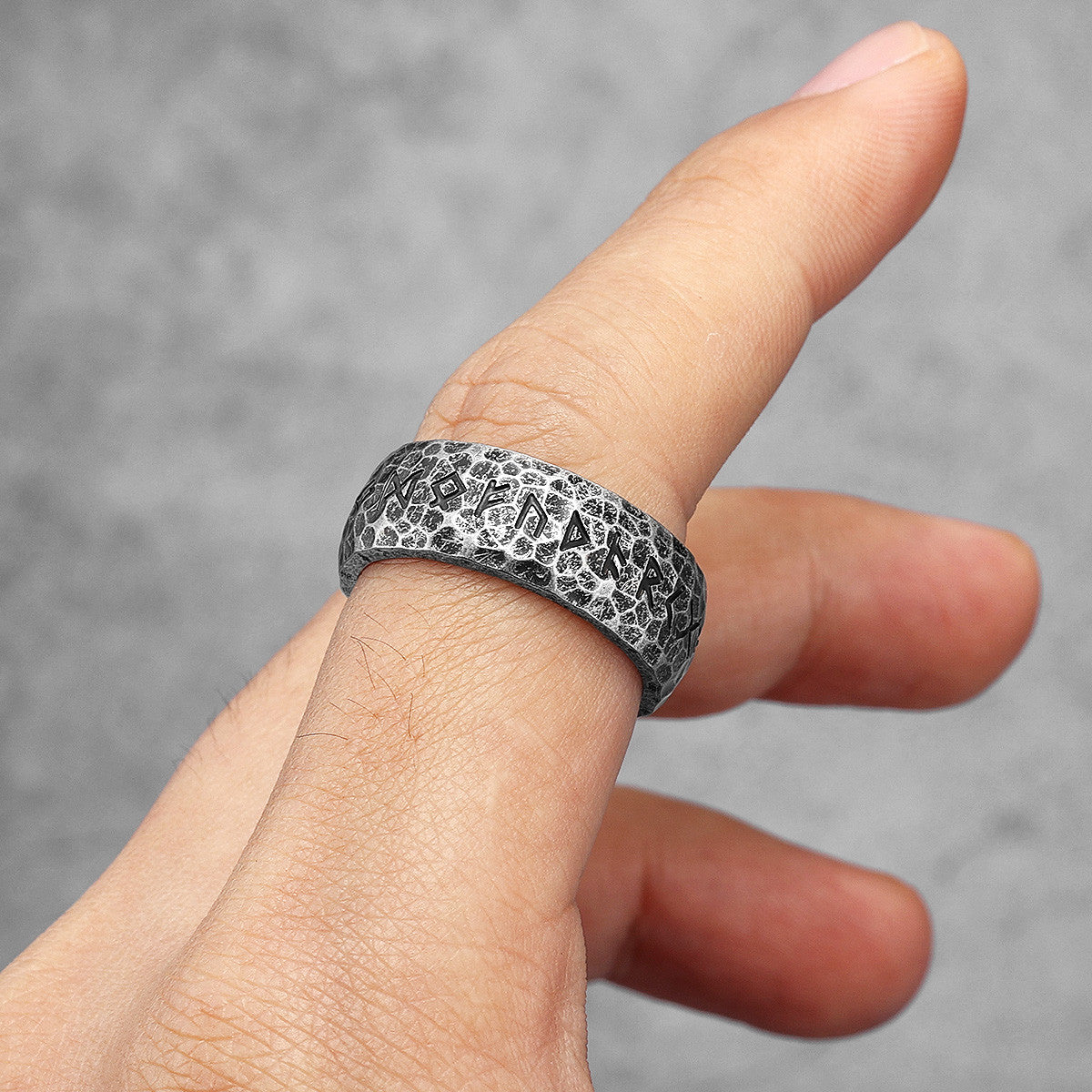 Viking Rune | 316L Ancient Alphabet Viking Letters Street Stylish Men's Vintage Rings