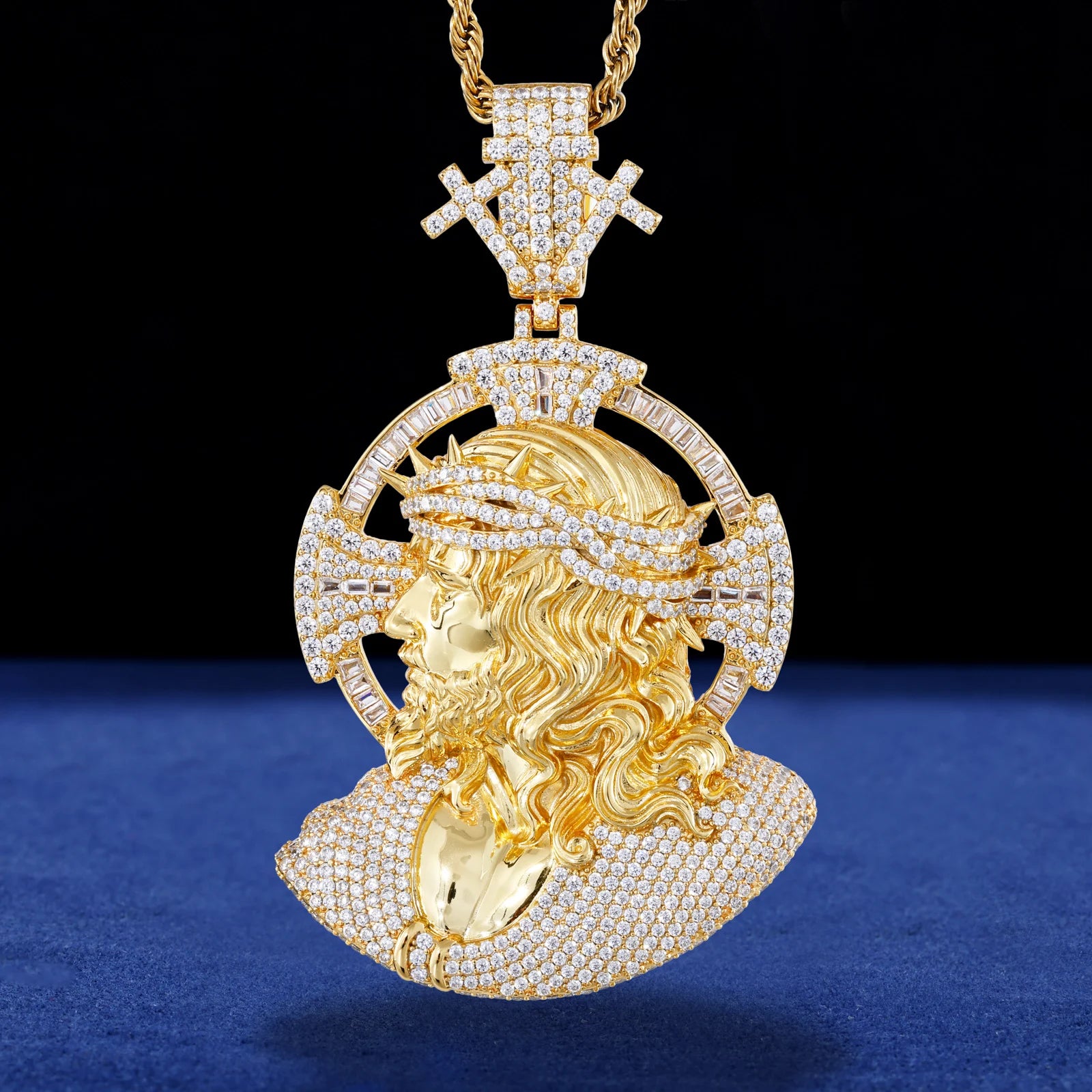 The Triumphant | Hip Hop Luxury VVS Diamond Moissanite Jesus Piece 925 Pendant