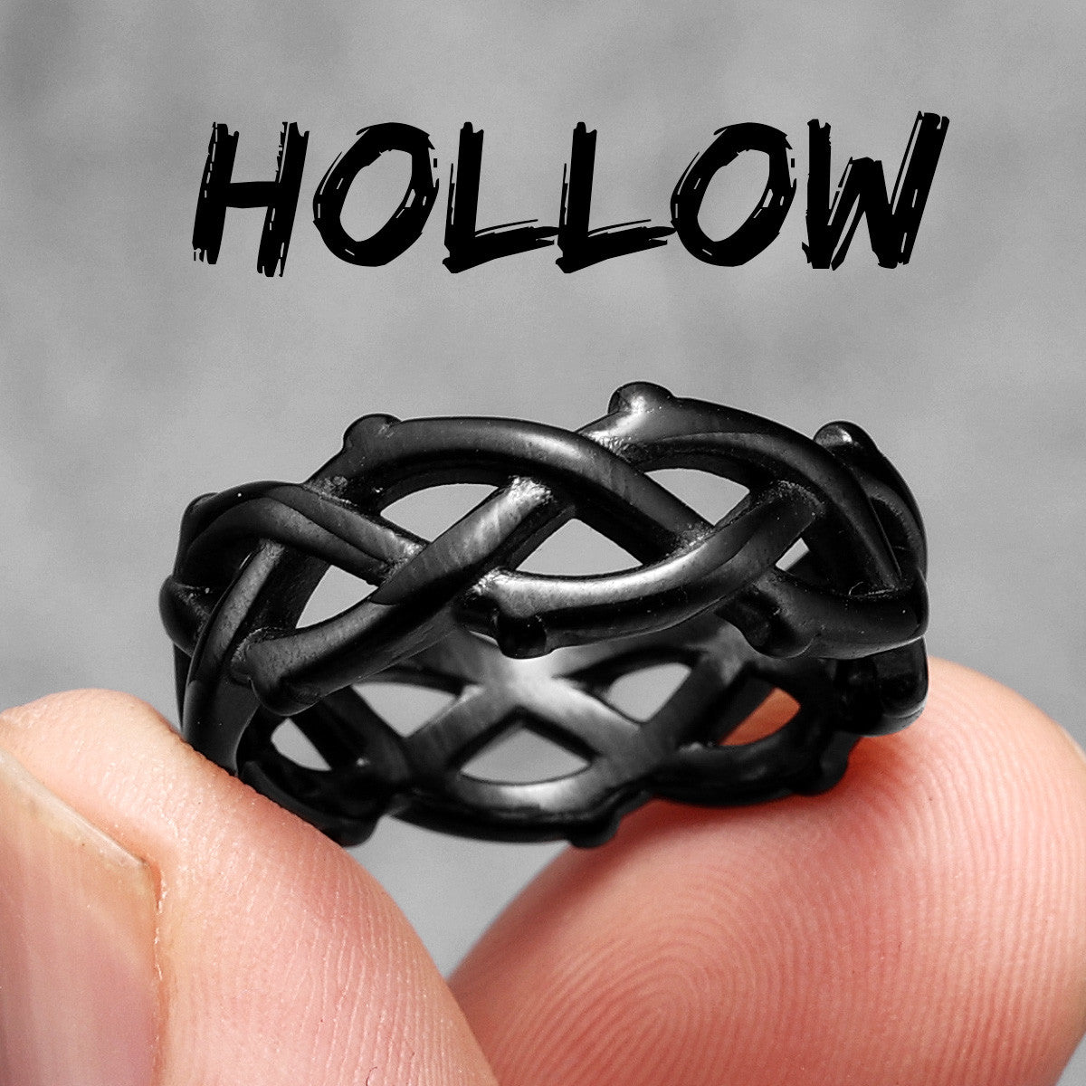Interwoven Collection | 316L No Fade Stainless Steel Weaving Hollow Luxury Rings