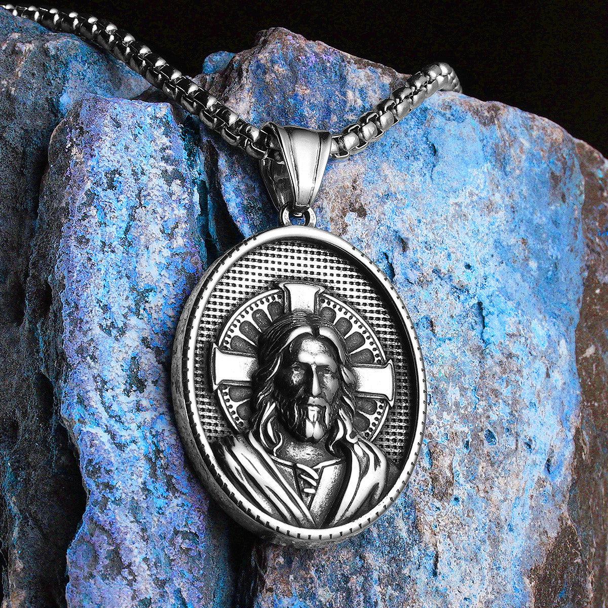 Cross Christian Collection |  Solid Stainless Steel Powerful Jesus Amulet Pendants