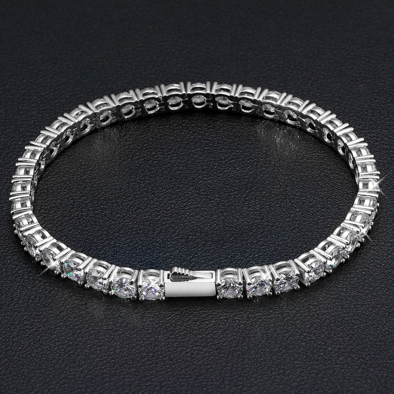 Genuine VVS Diamond Street Wear Casual Flooded Ice Tennis Chain Necklaces Bracelets