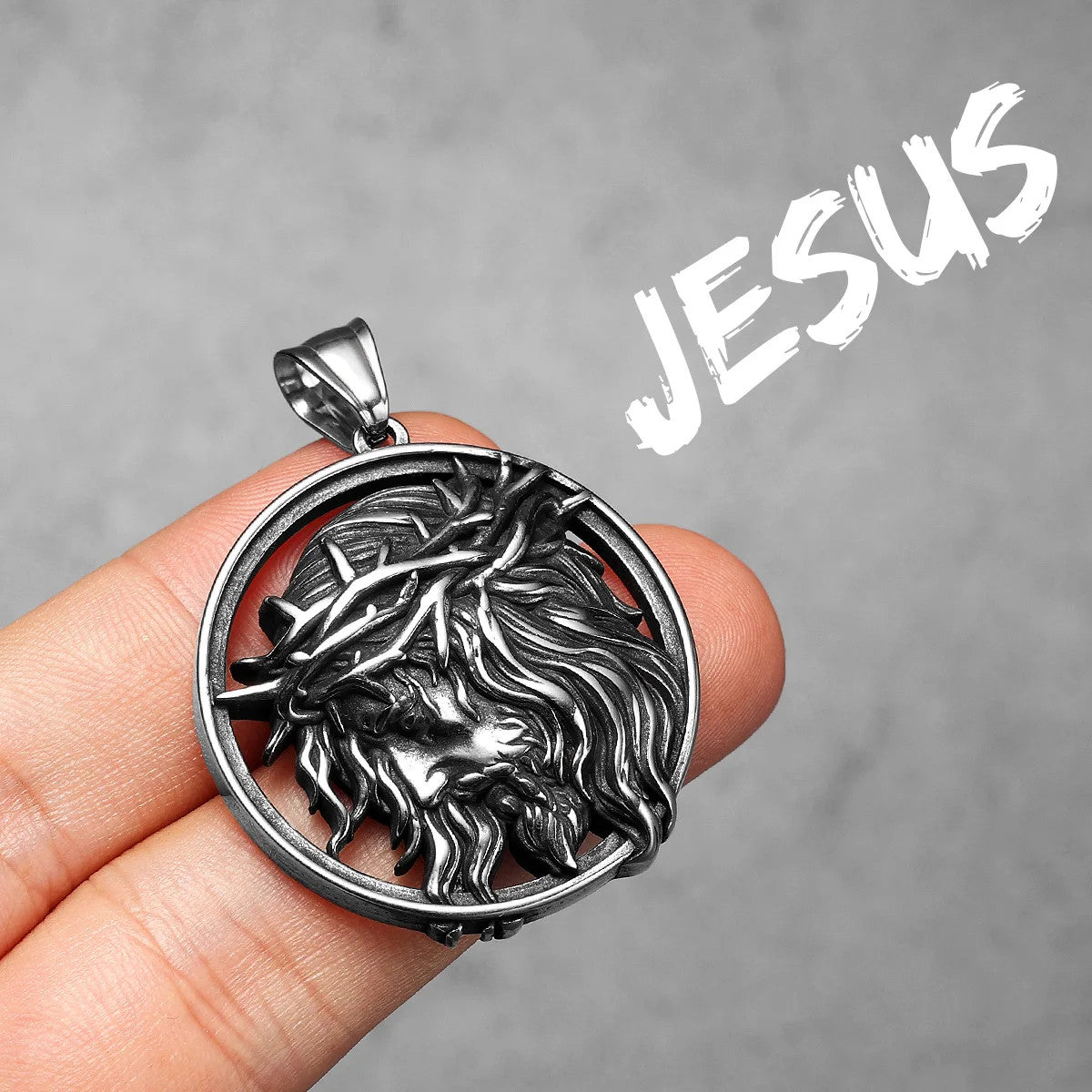 Crown of Thorns | 316L Solid Stainless Steel Christian Jesus Piece Men's Pendant
