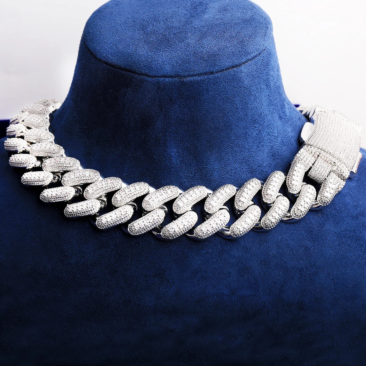 Big 32 | 32mm VVS Diamond CZ Thick Heavy Miami Baguette Iced Cuban Link Chain