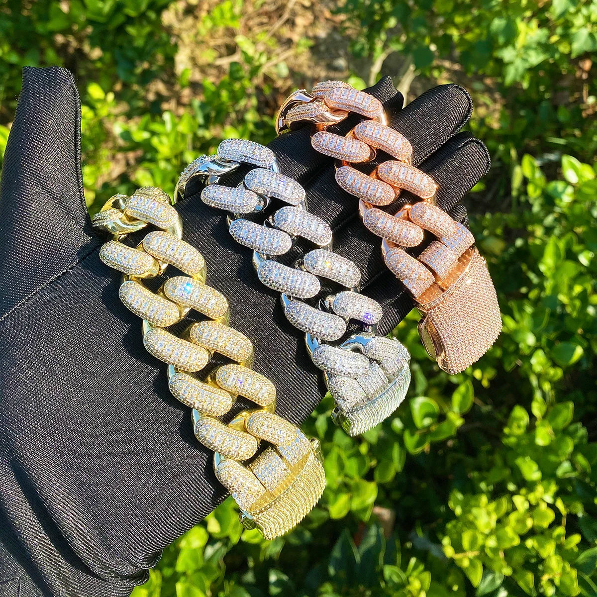 Big 32 | 32mm VVS Diamond CZ Thick Heavy Miami Baguette Iced Cuban Link Bracelet